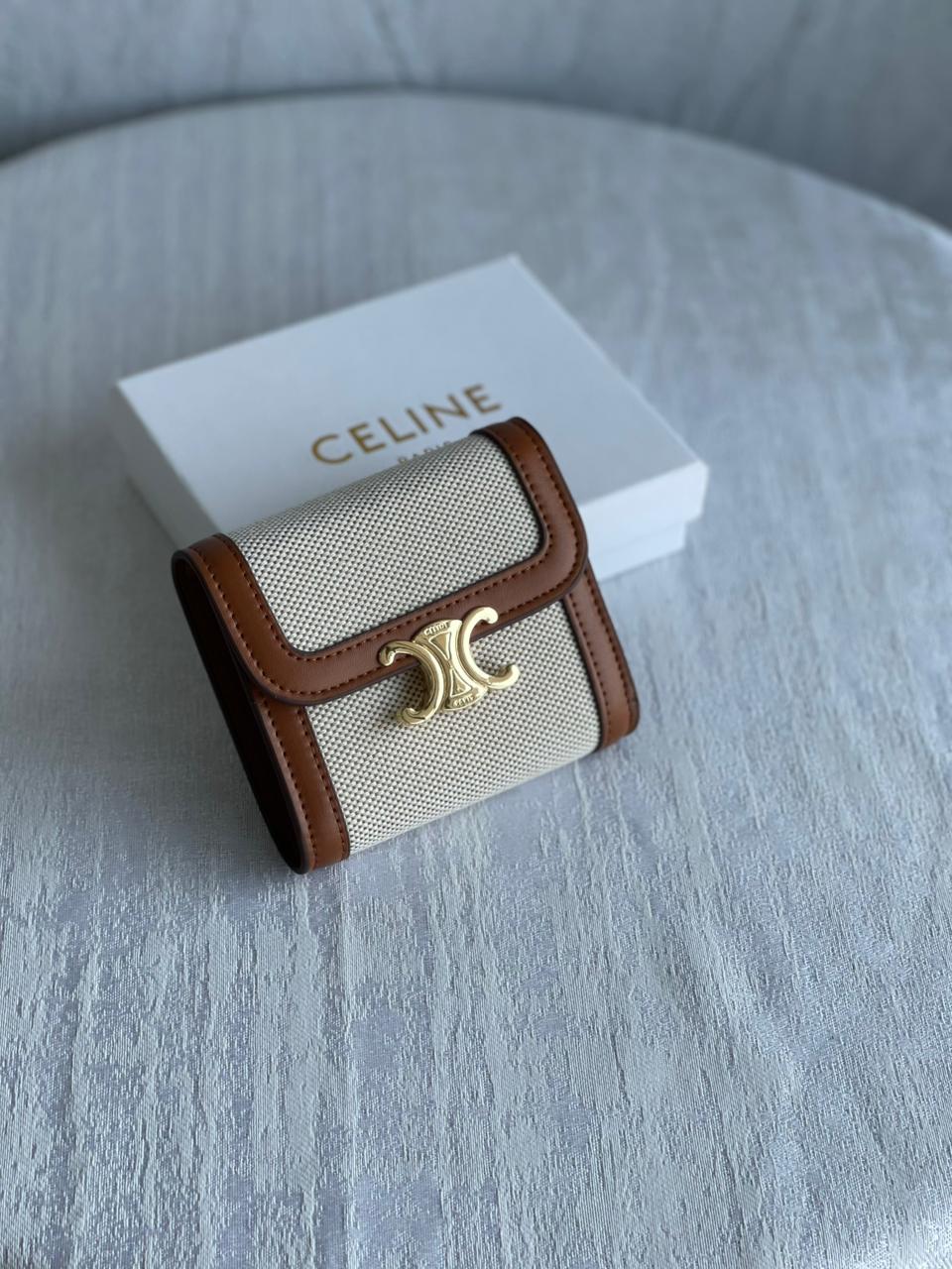 Celine Triomphe Small Flap Wallet