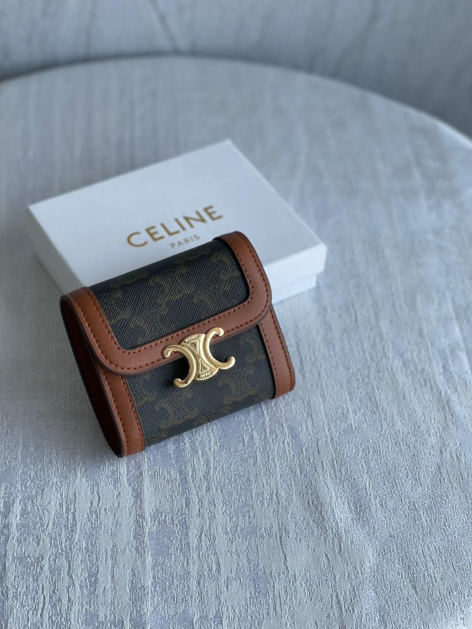 Celine Triomphe Small Flap Wallet
