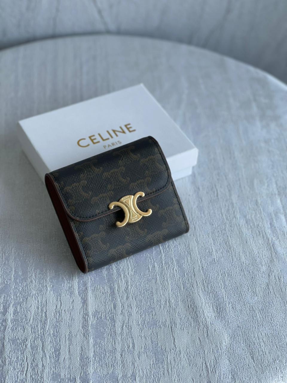 Celine Triomphe Small Flap Wallet