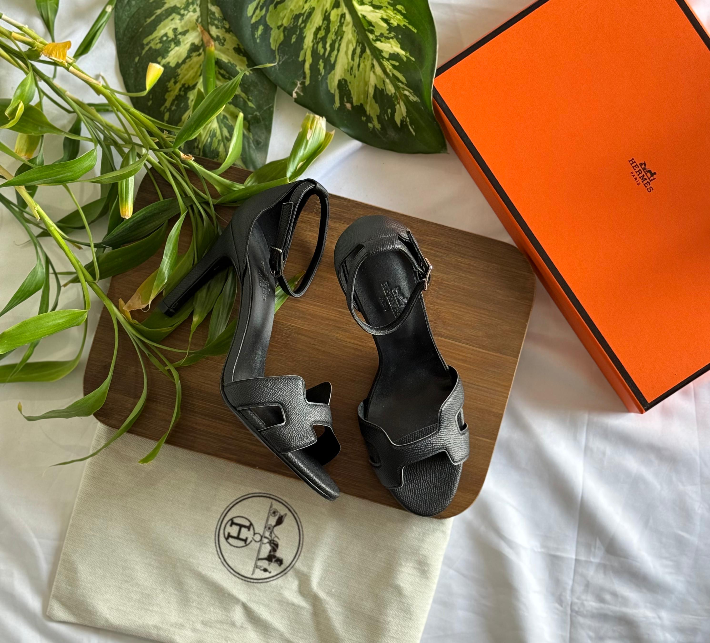 Assorted Hermes Footwear Collection with Signature Packaging