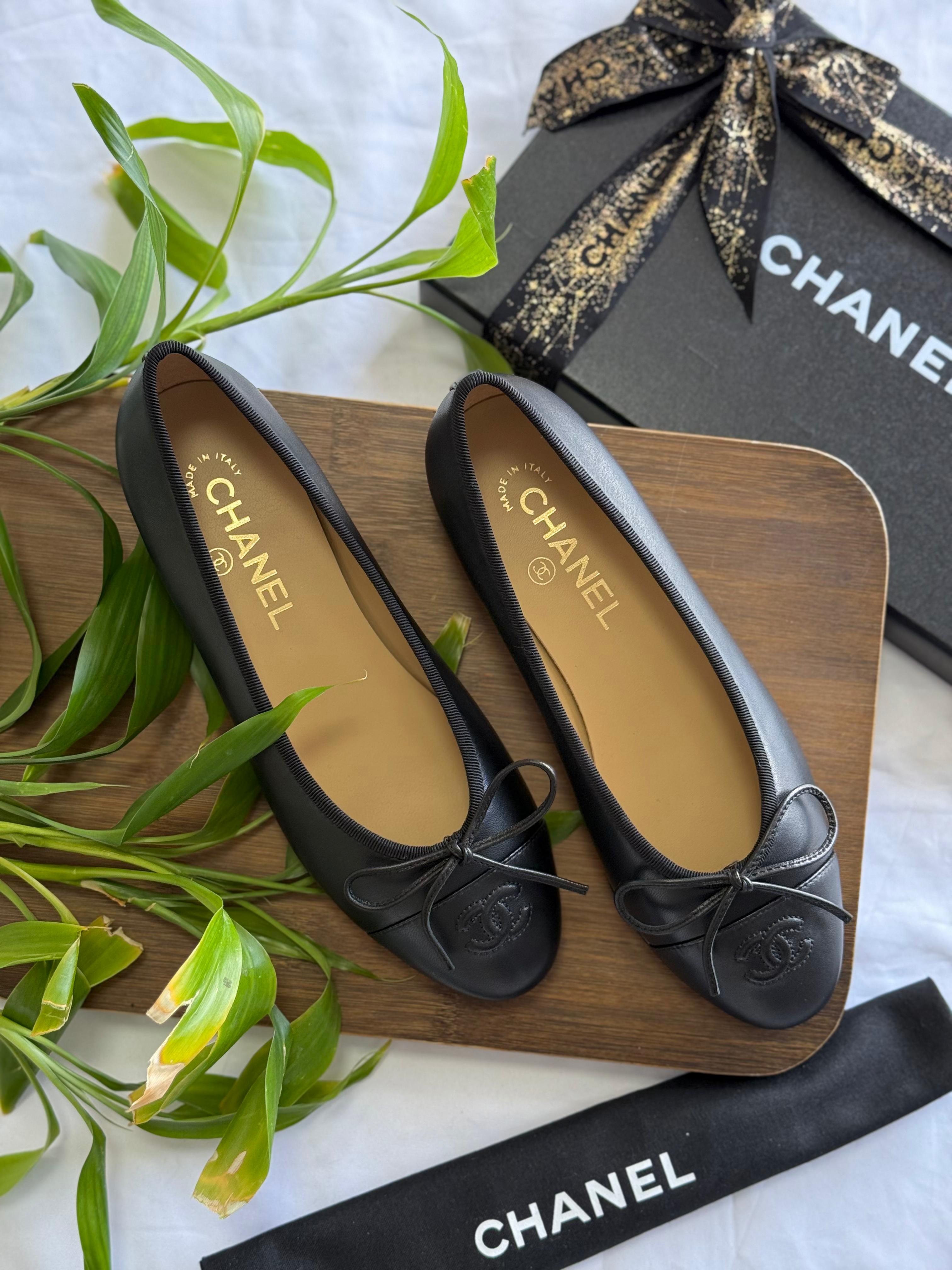 Collection of Chanel Cap-Toe Ballerina Flats